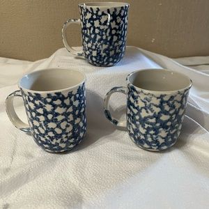 Folk Craft Sponge Mugs